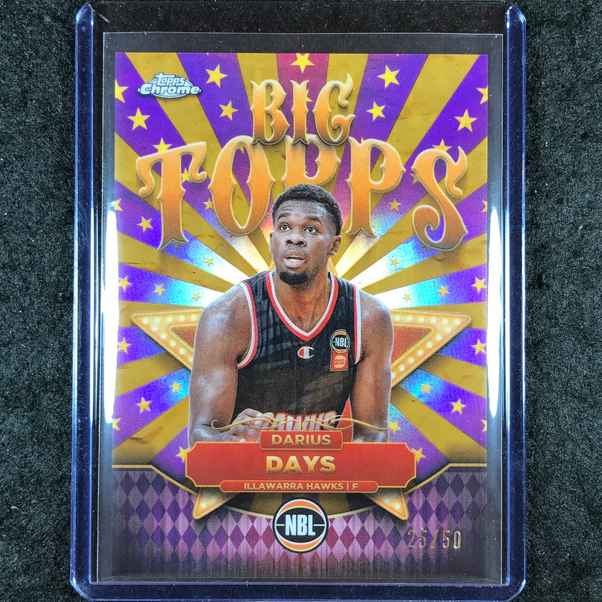 2024-25 Topps Chrome NBL DARIUS DAYS Big Topps Gold 25/50 #14