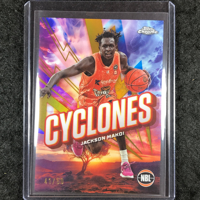 2024-25 Topps Chrome NBL JACKSON MAKOI Cyclones Gold 41/50 #6