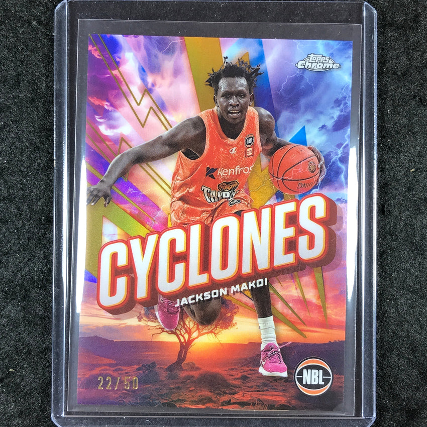 2024-25 Topps Chrome NBL JACKSON MAKOI Cyclones Gold 22/50 #6