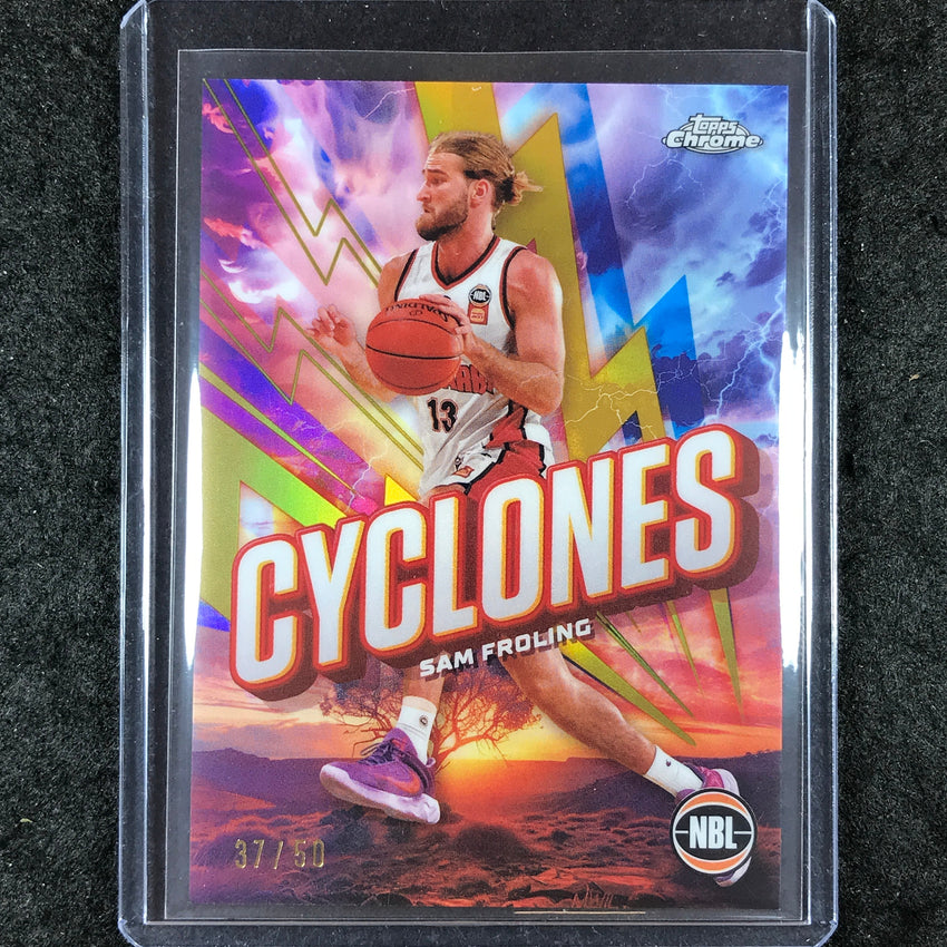 2024-25 Topps Chrome NBL SAM FROLING Cyclones Gold 37/50 #7