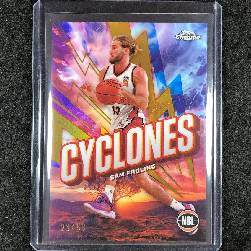 2024-25 Topps Chrome NBL SAM FROLING Cyclones Gold 23/50 #7