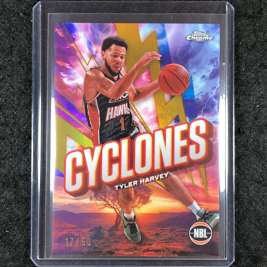 2024-25 Topps Chrome NBL TYLER HARVEY Cyclones Gold 17/50 #8