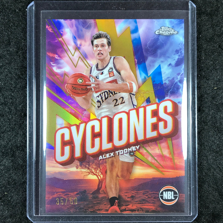 2024-25 Topps Chrome NBL ALEX TOOHEY Cyclones Gold 35/50 #17