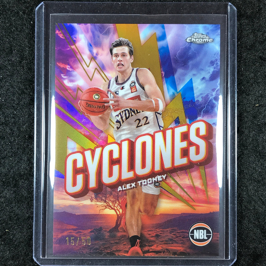 2024-25 Topps Chrome NBL ALEX TOOHEY Cyclones Gold 15/50 #17