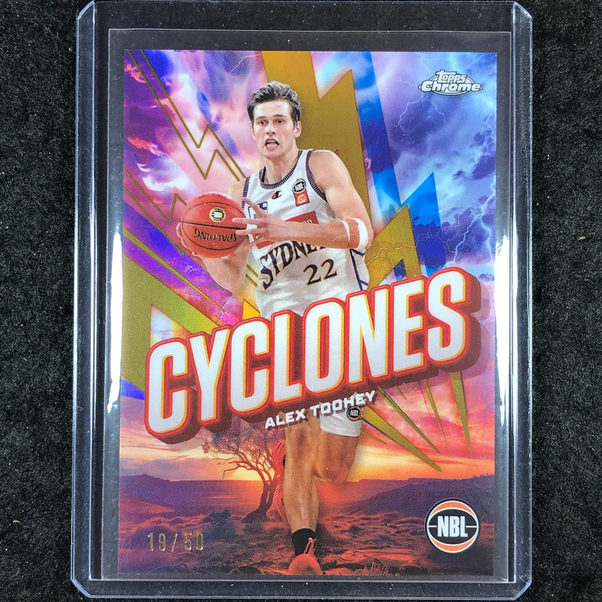 2024-25 Topps Chrome NBL ALEX TOOHEY Cyclones Gold 19/50 #17