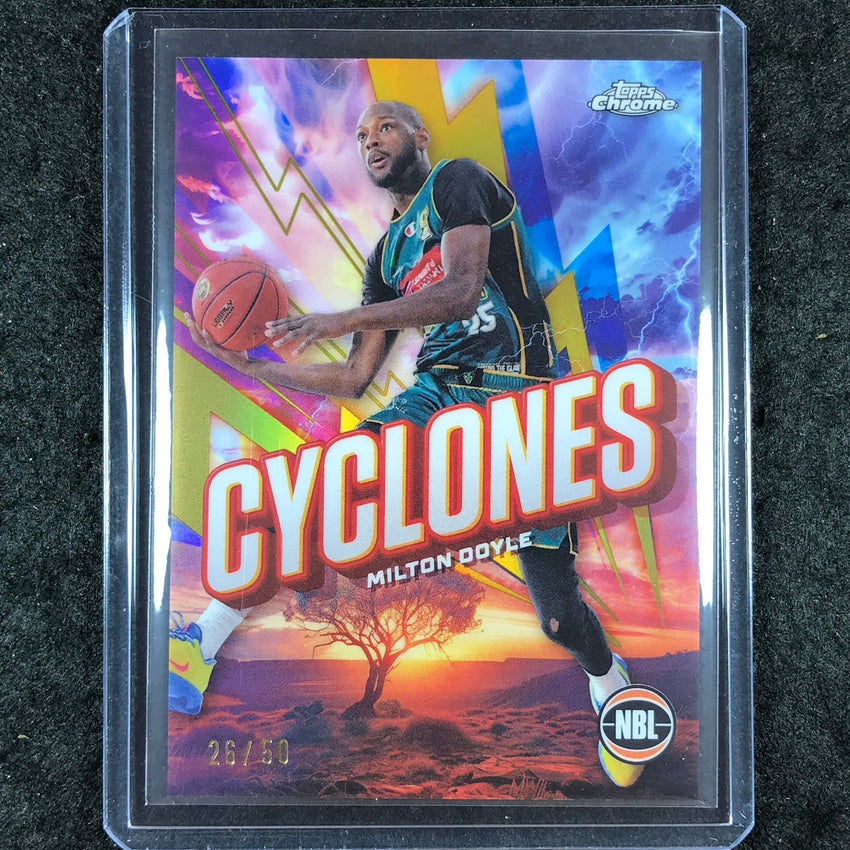 2024-25 Topps Chrome NBL MILTON DOYLE Cyclones Gold 26/50 #20