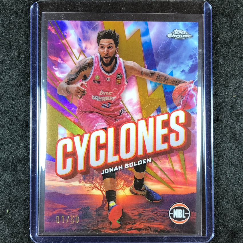 2024-25 Topps Chrome NBL JONAH BOLDEN Cyclones Gold 1/50 #24