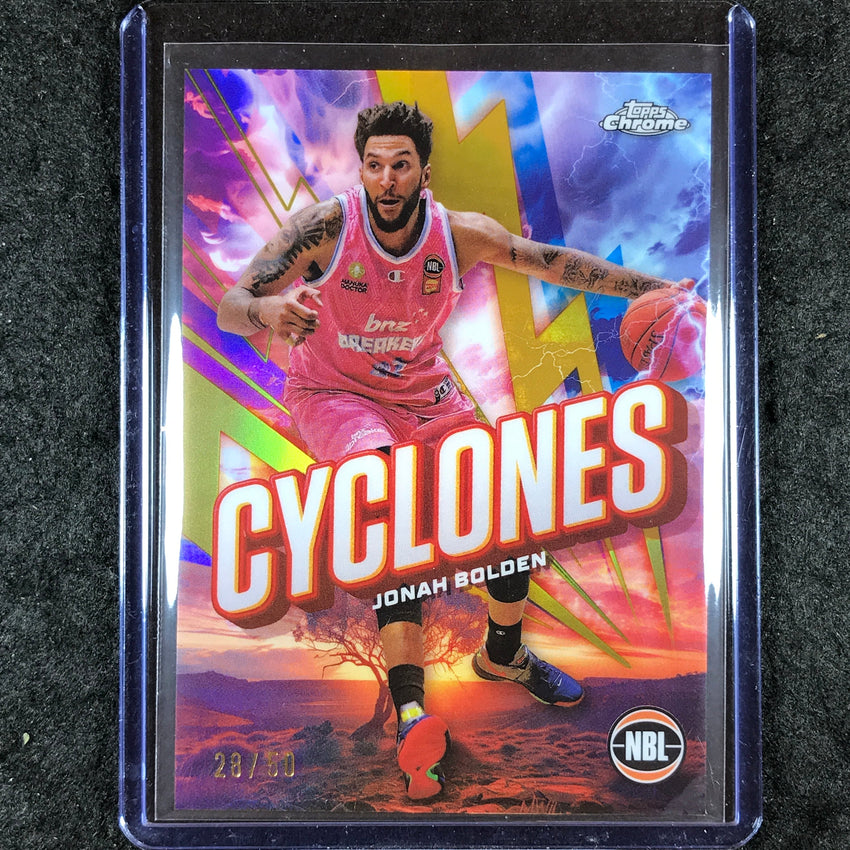 2024-25 Topps Chrome NBL JONAH BOLDEN Cyclones Gold 28/50 #24