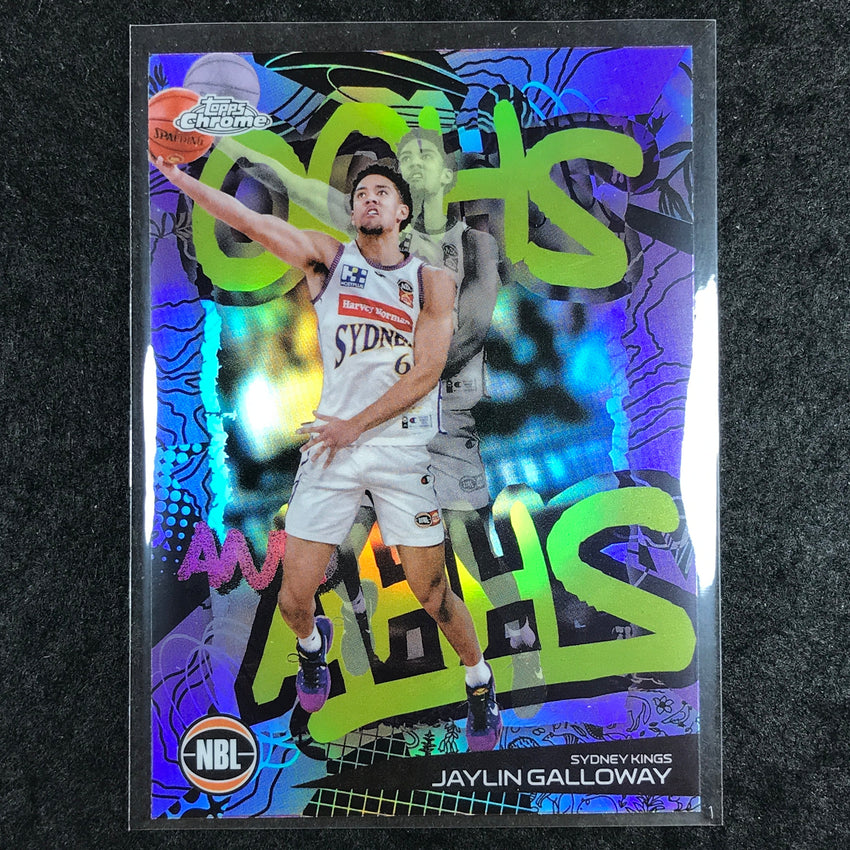 2024-25 Topps Chrome NBL JAYLIN GALLOWAY Oohs and Ahhs Refractor #18