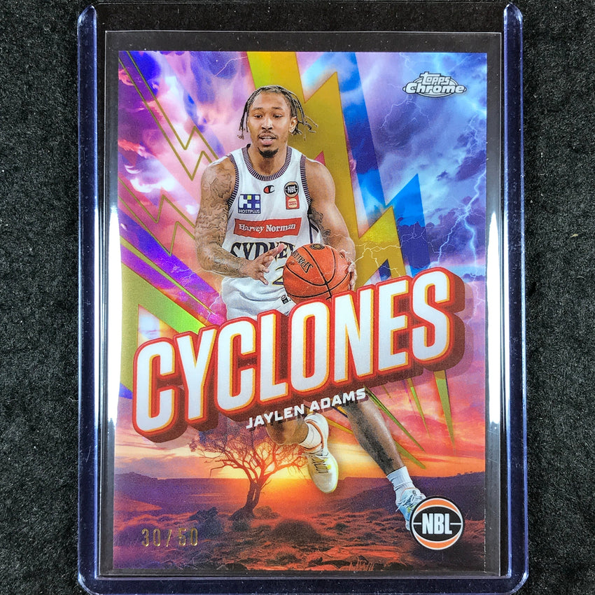 2024-25 Topps Chrome NBL JAYLEN ADAMS Cyclones Gold 30/50 #25
