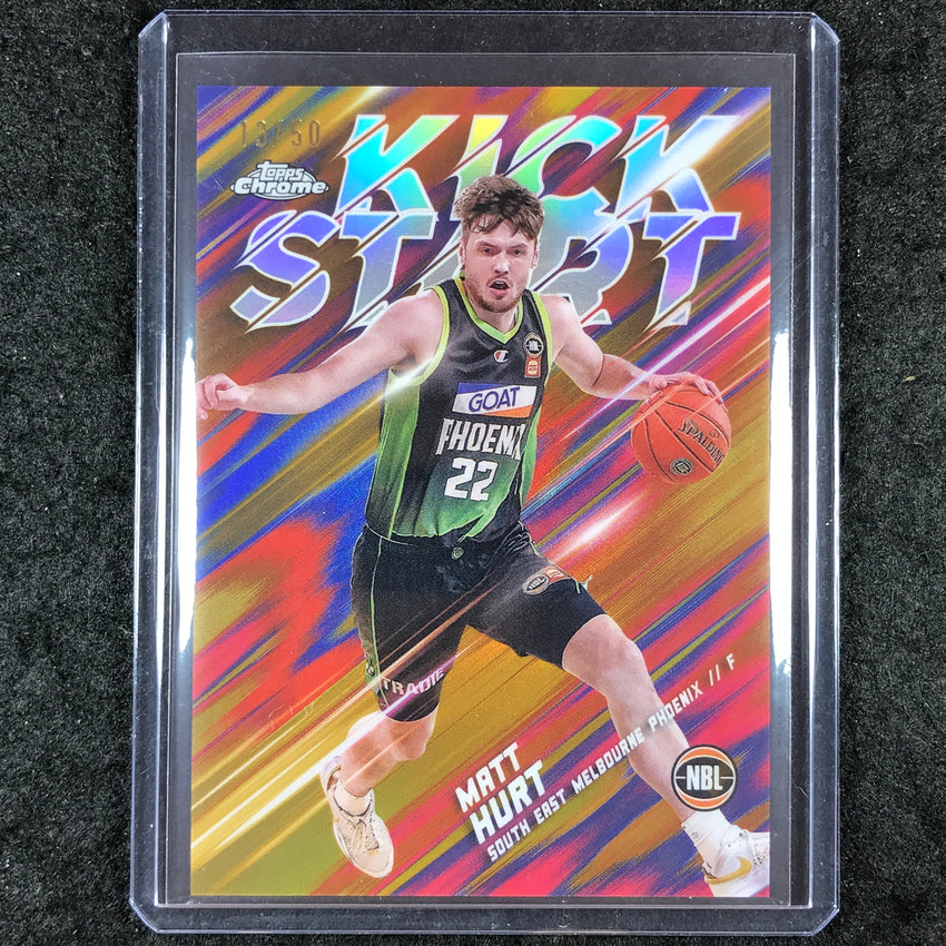 2024-25 Topps Chrome NBL MATT HURT Kick Start Gold 13/50 #8