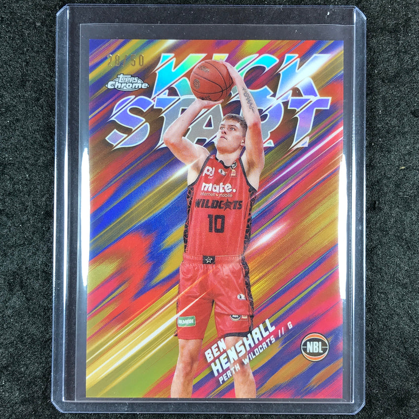 2024-25 Topps Chrome NBL BEN HENSHALL Kick Start Gold 28/50 #17