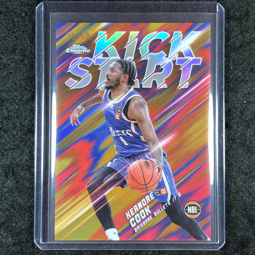2024-25 Topps Chrome NBL KEANDRE COOK Kick Start Gold 30/50 #22