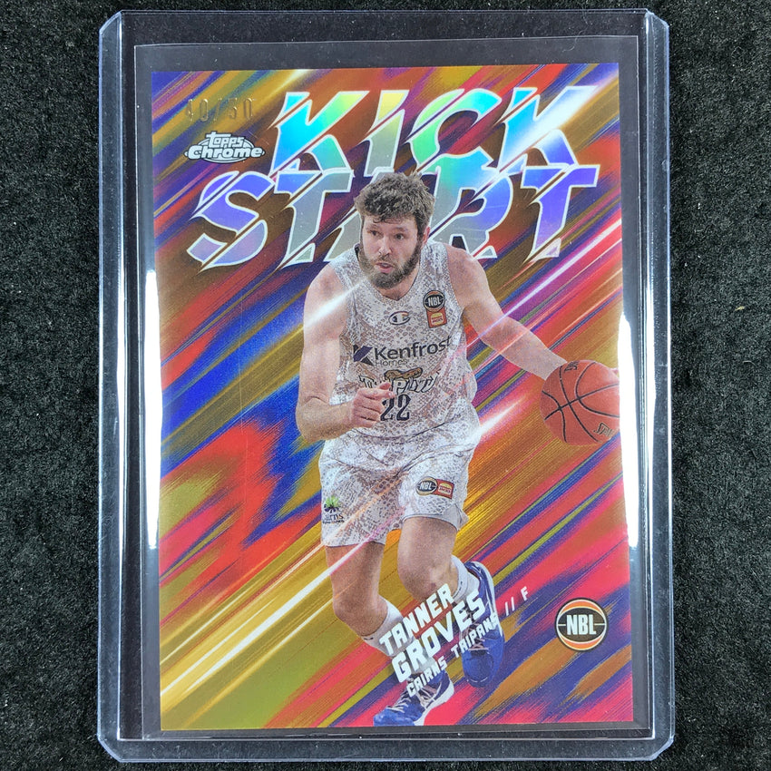 2024-25 Topps Chrome NBL TANNER GROVES Kick Start Gold 40/50 #23