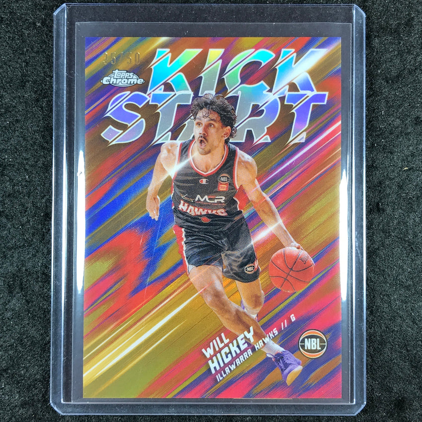 2024-25 Topps Chrome NBL WILL HICKEY Kick Start Gold 35/50 #24