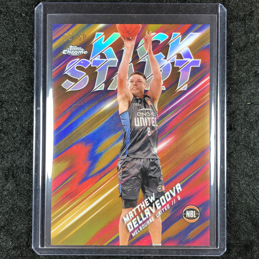 2024-25 Topps Chrome NBL MATTHEW DELLAVEDOVA Kick Start Gold 3/50 #25