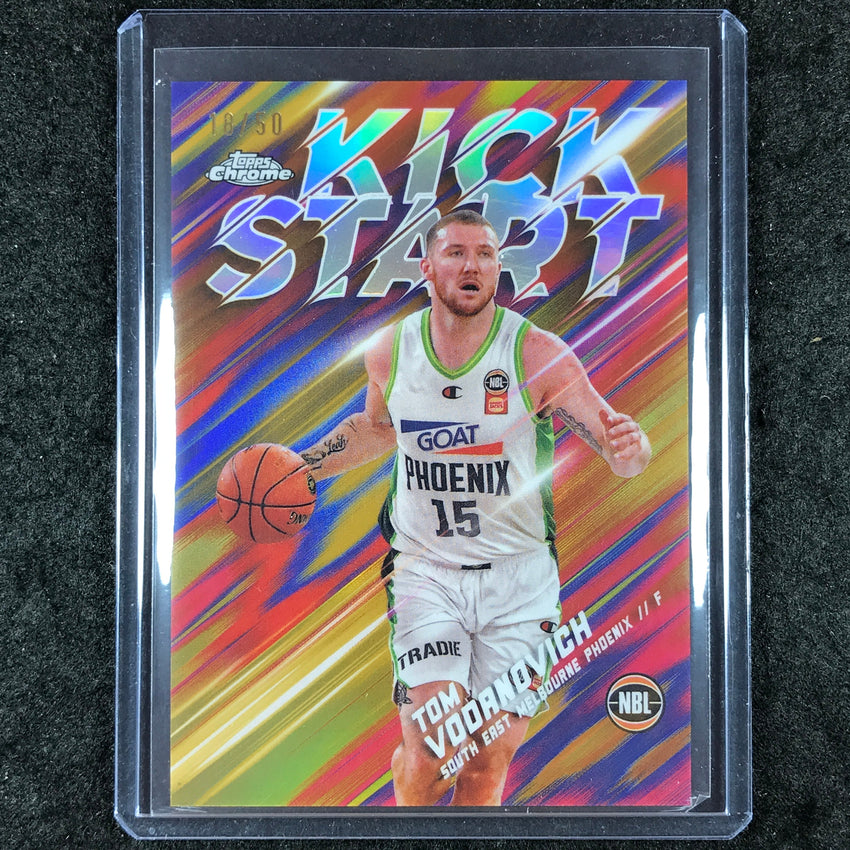 2024-25 Topps Chrome NBL TOM VODANOVICH Kick Start Gold 18/50 #28