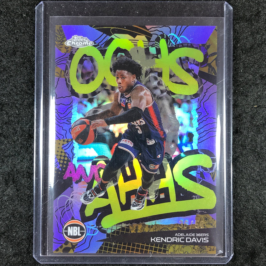 2024-25 Topps Chrome NBL KENDRIC DAVIS Oohs and Ahhs Gold 36/50 #1