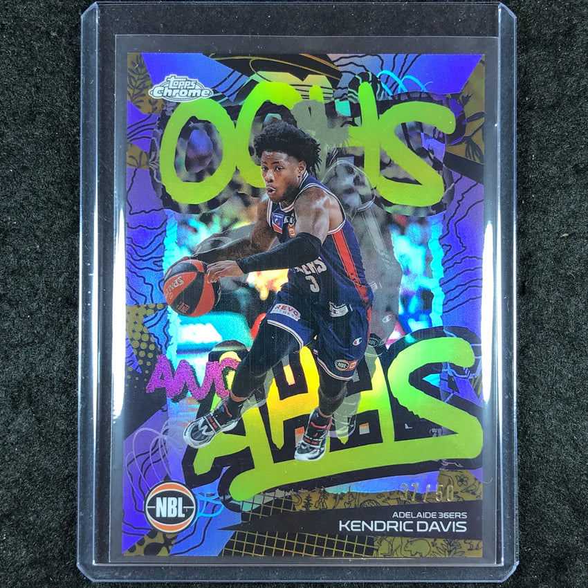 2024-25 Topps Chrome NBL KENDRIC DAVIS Oohs and Ahhs Gold 37/50 #1