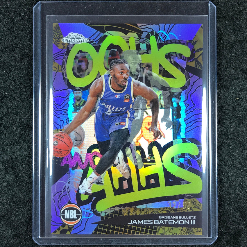 2024-25 Topps Chrome NBL JAMES BATEMON III Oohs and Ahhs Gold 32/50 #4