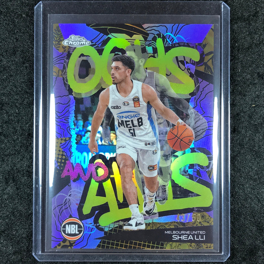 2024-25 Topps Chrome NBL SHEA ILI Oohs and Ahhs Gold 43/50 #9