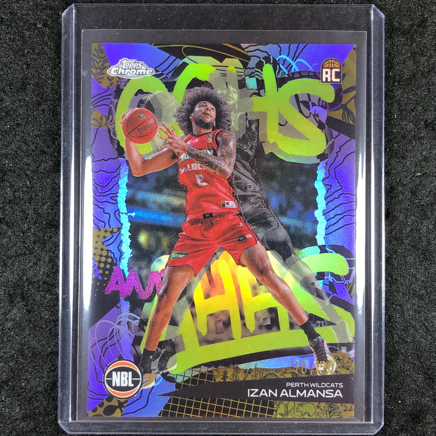 2024-25 Topps Chrome NBL IZAN ALMANSA Oohs and Ahhs Rookie Gold 10/50 #13
