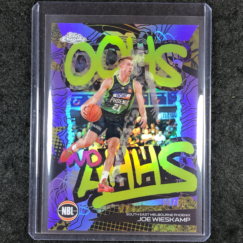 2024-25 Topps Chrome NBL JOE WIESKAMP Oohs and Ahhs Gold 30/50 #24