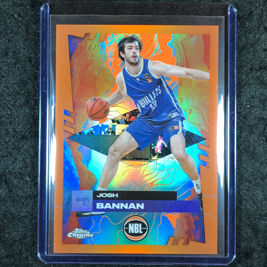 2024-25 Topps Chrome NBL JOSH BANNAN Base Orange 11/25 #12