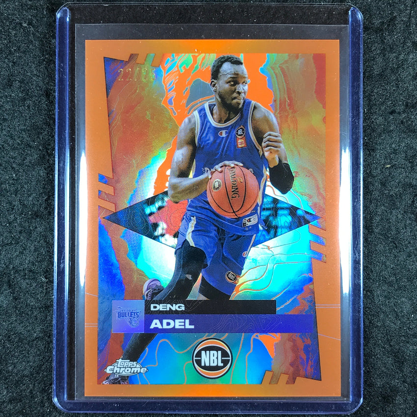 2024-25 Topps Chrome NBL DENG ADEL Base Orange 22/25 #18