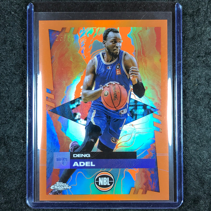 2024-25 Topps Chrome NBL DENG ADEL Base Orange 25/25 #18