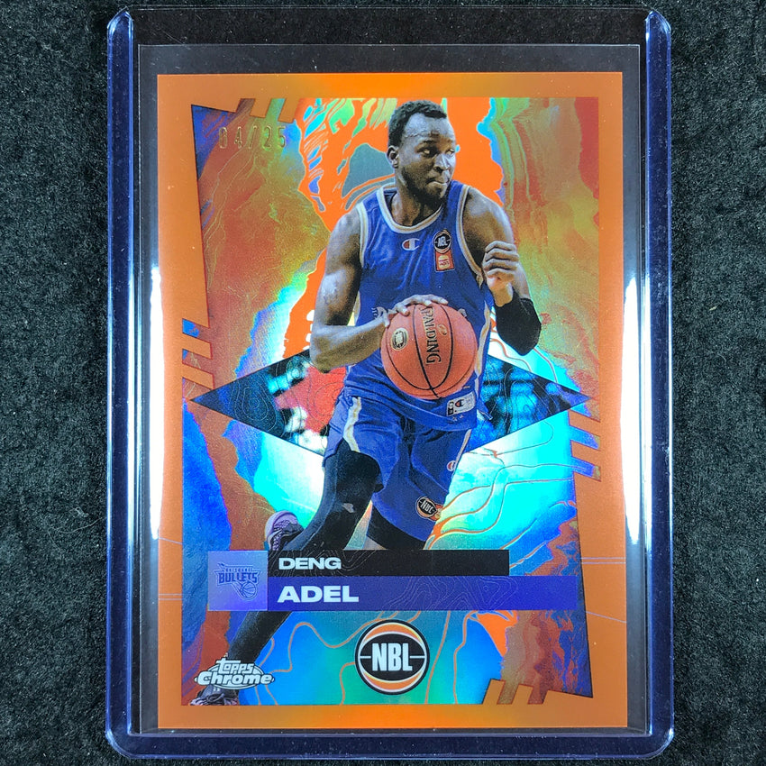 2024-25 Topps Chrome NBL DENG ADEL Base Orange 4/25 #18