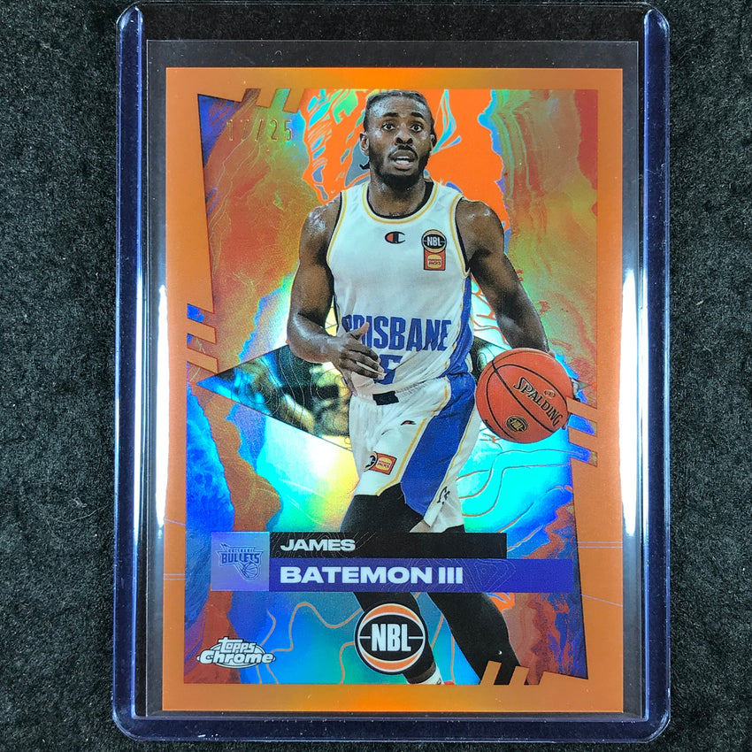 2024-25 Topps Chrome NBL JAMES BATEMON III Base Orange 17/25 #19
