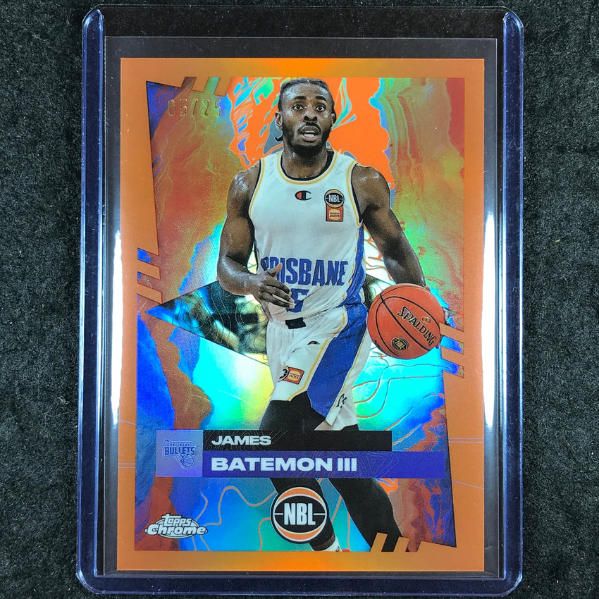 2024-25 Topps Chrome NBL JAMES BATEMON III Base Orange 5/25 #19