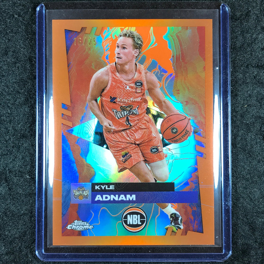 2024-25 Topps Chrome NBL KYLE ADNAM Base Orange 16/25 #26