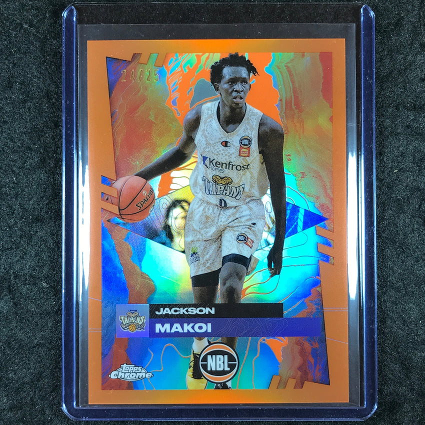 2024-25 Topps Chrome NBL JACKSON MAKOI Base Orange 24/25 #28