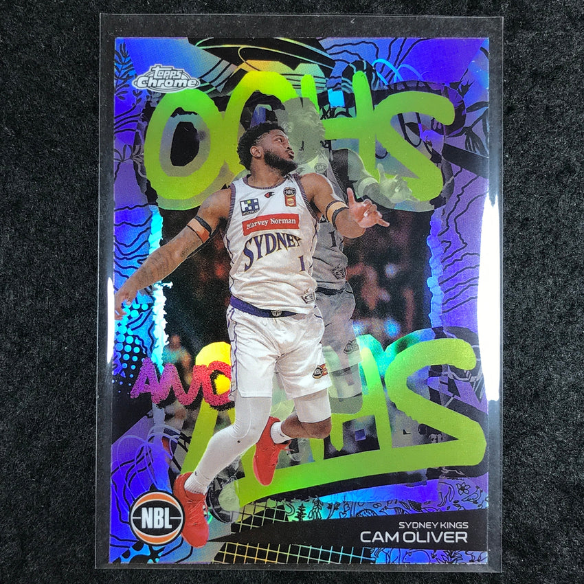 2024-25 Topps Chrome NBL CAM OLIVER Oohs and Ahhs Refractor #25