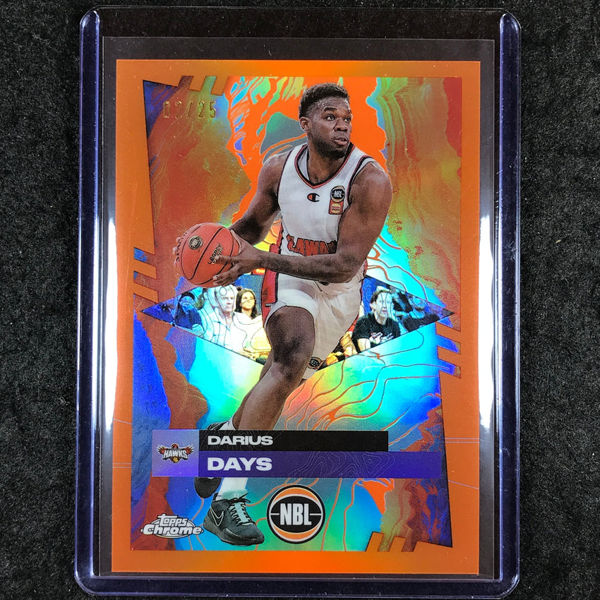 2024-25 Topps Chrome NBL DARIUS DAYS Base Orange 2/25 #31