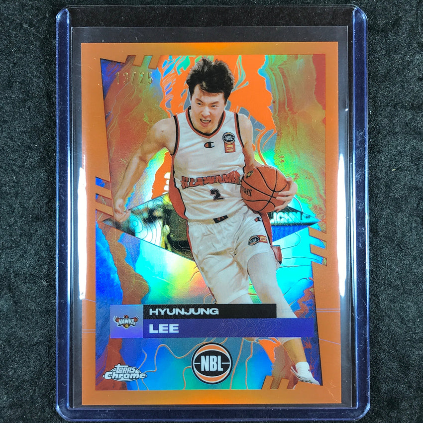 2024-25 Topps Chrome NBL HYUNJUNG LEE Base Orange 13/25 #32