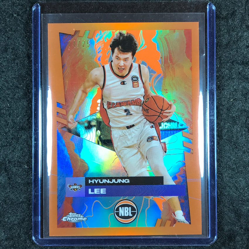 2024-25 Topps Chrome NBL HYUNJUNG LEE Base Orange 14/25 #32