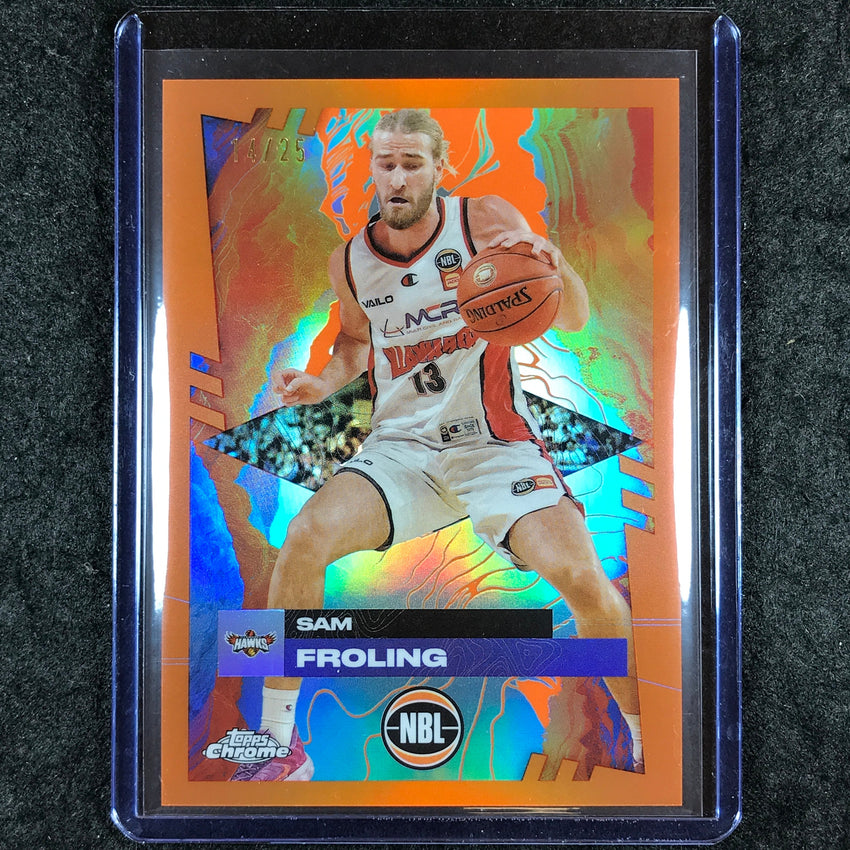 2024-25 Topps Chrome NBL SAM FROLING Base Orange 14/25 #35
