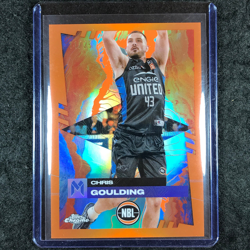 2024-25 Topps Chrome NBL CHRIS GOULDING Base Orange 11/25 #41
