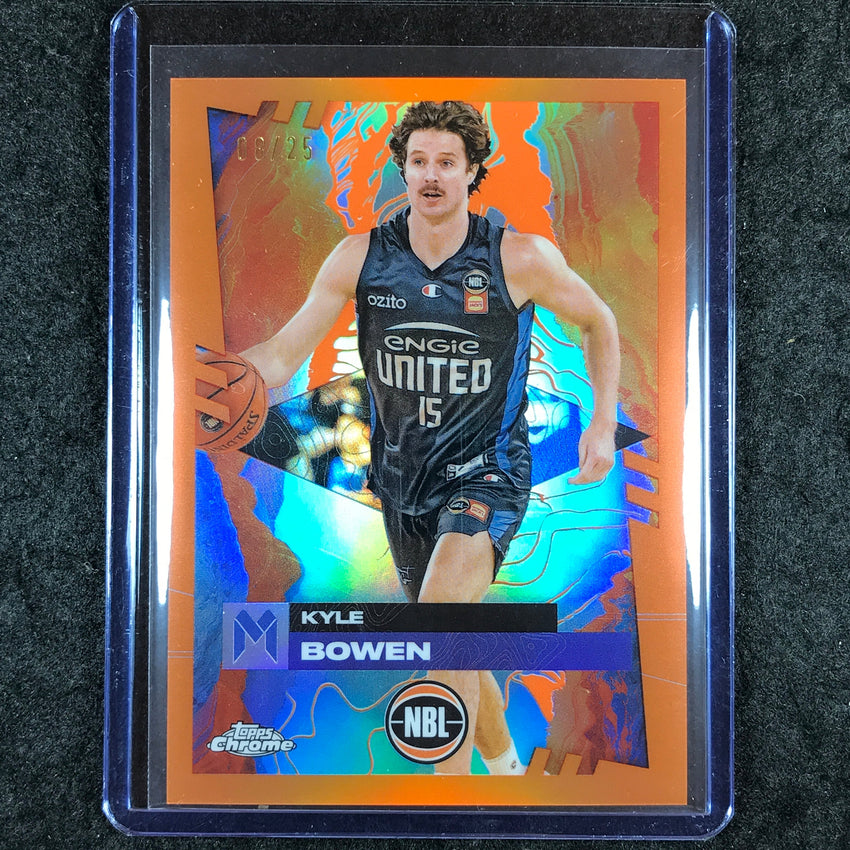 2024-25 Topps Chrome NBL KYLE BOWEN Base Orange 8/25 #44