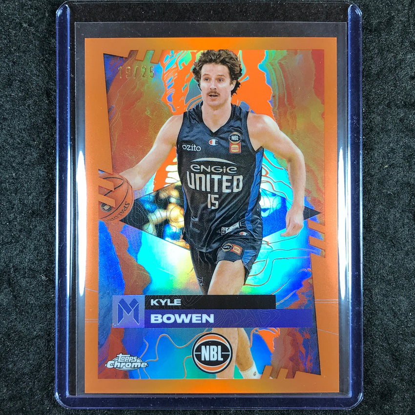 2024-25 Topps Chrome NBL KYLE BOWEN Base Orange 19/25 #44
