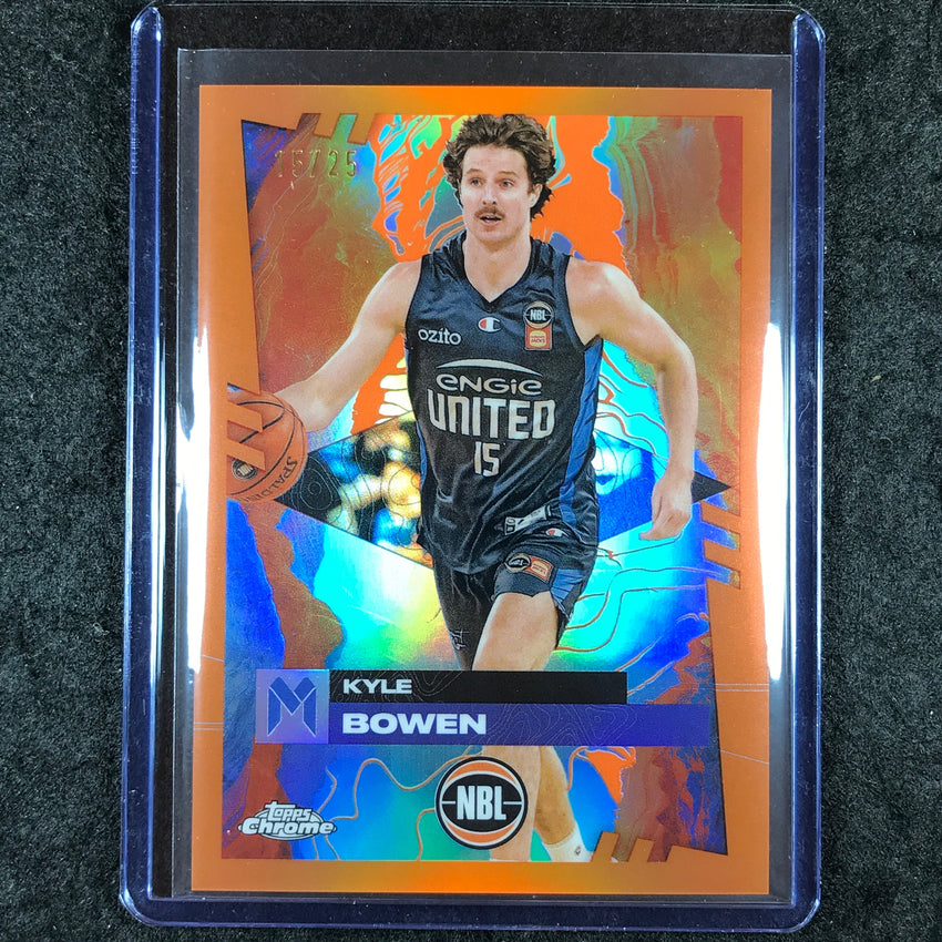 2024-25 Topps Chrome NBL KYLE BOWEN Base Orange 15/25 #44