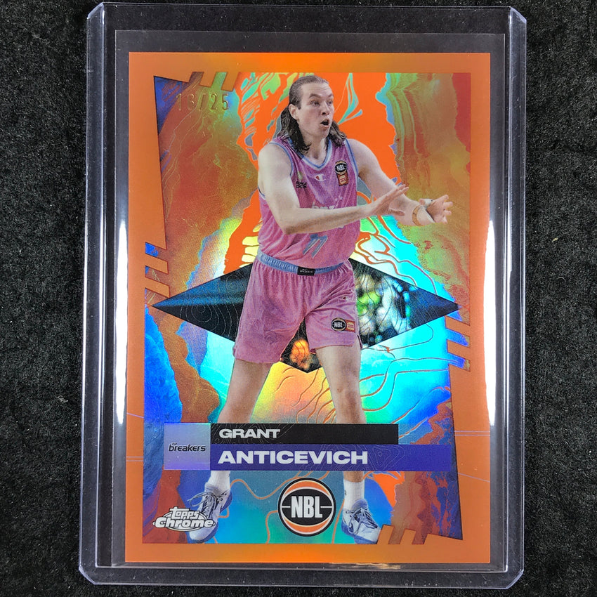 2024-25 Topps Chrome NBL GRANT ANTICEVICH Base Orange 16/25 #58
