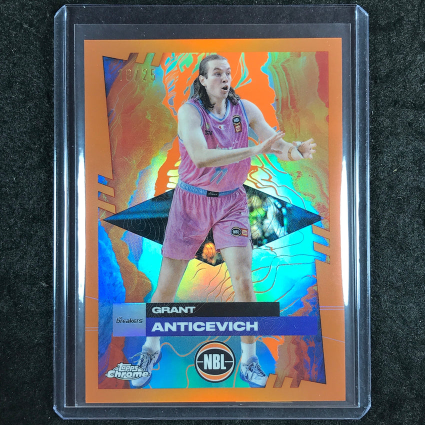 2024-25 Topps Chrome NBL GRANT ANTICEVICH Base Orange 18/25 #58