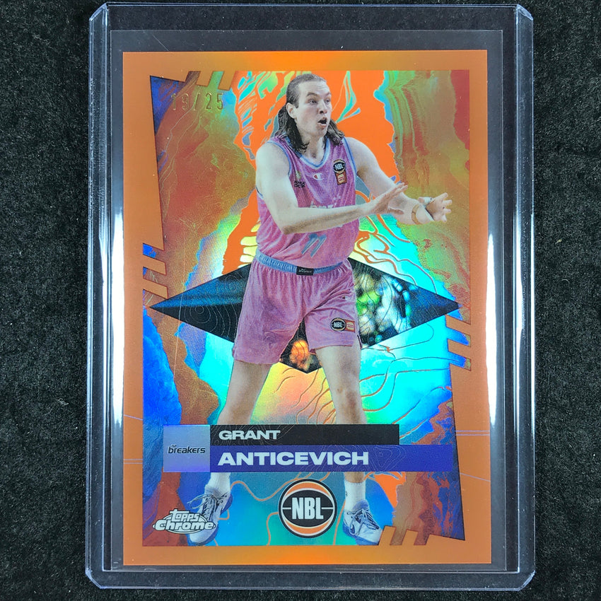 2024-25 Topps Chrome NBL GRANT ANTICEVICH Base Orange 19/25 #58
