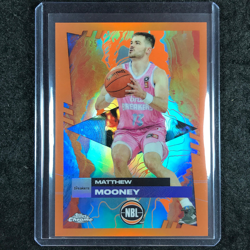 2024-25 Topps Chrome NBL MATTHEW MOONEY Base Orange 11/25 #59