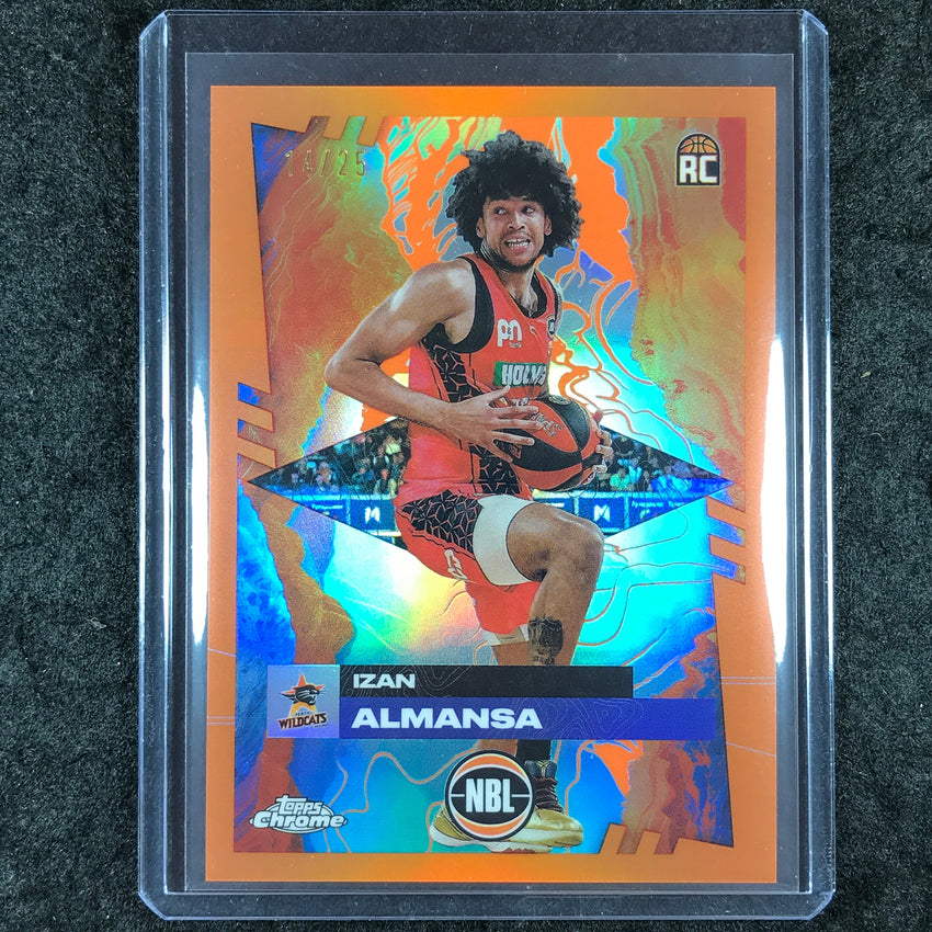 2024-25 Topps Chrome NBL IZAN ALMANSA Rookie Base Orange 14/25 #61