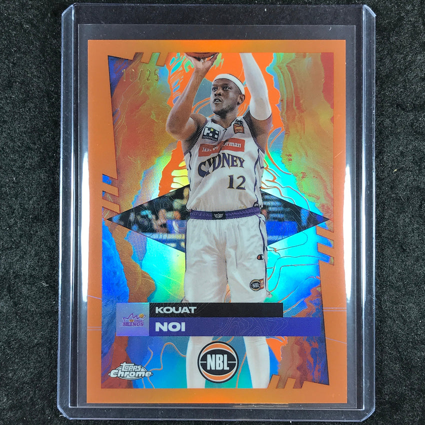 2024-25 Topps Chrome NBL KOUAT NOI Base Orange 10/25 #88